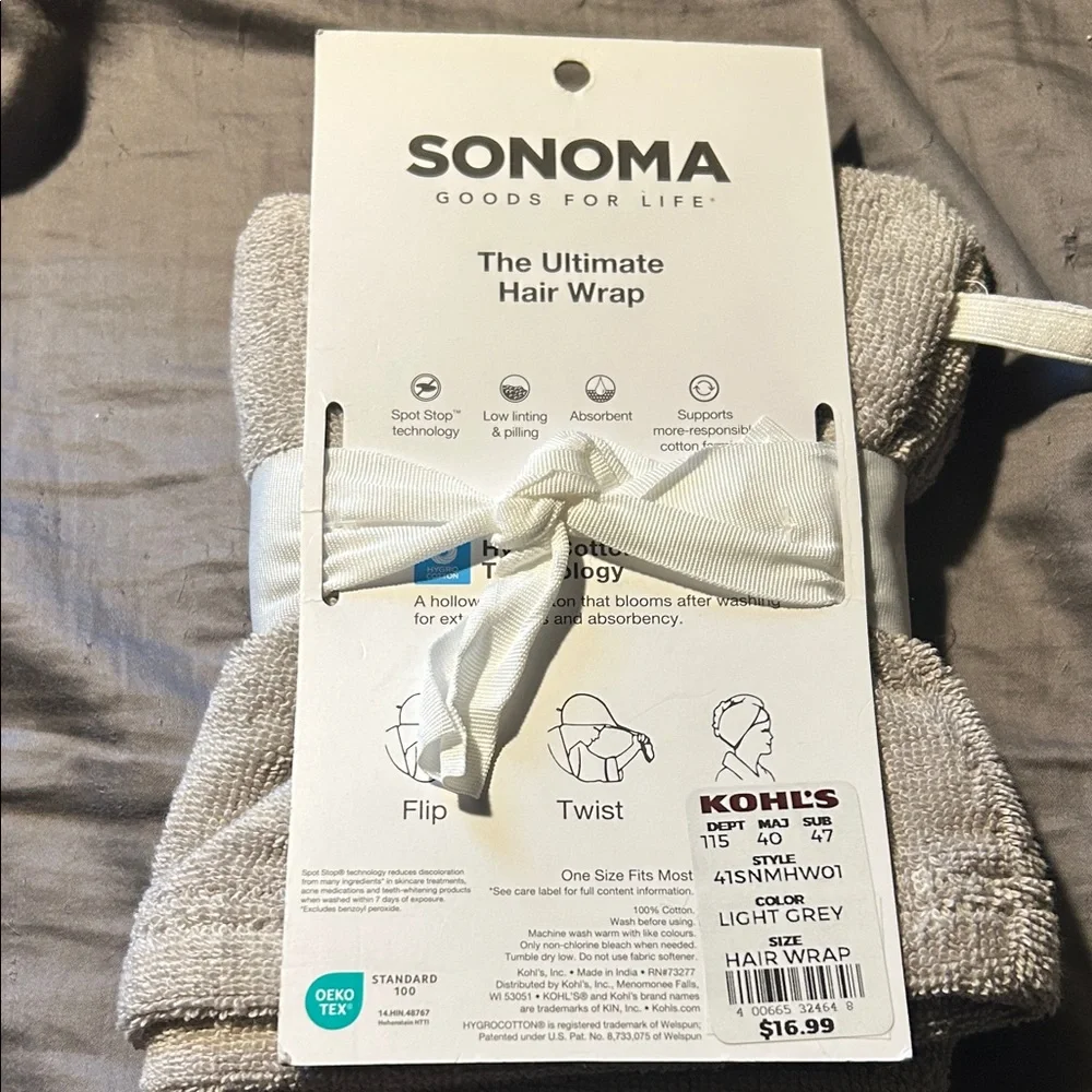 Sonoma grey Hair Wrap